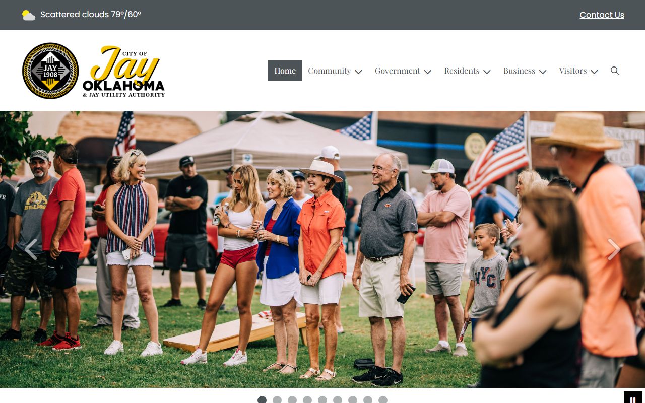 City of Jay official website with contacts for Delaware County municipal traffic court records